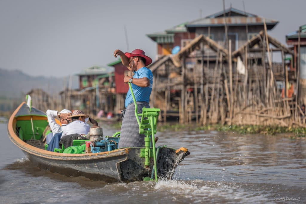Pirogue lac Inle